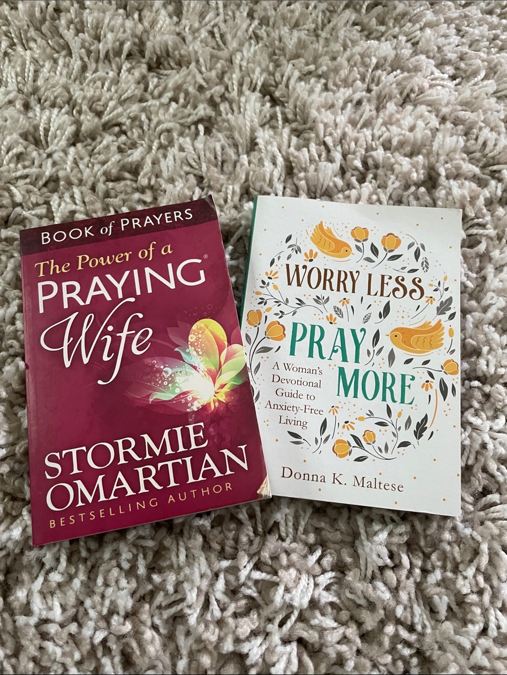 The Power of a Praying Wife & Worry Less Pray More - Two Devotional Books